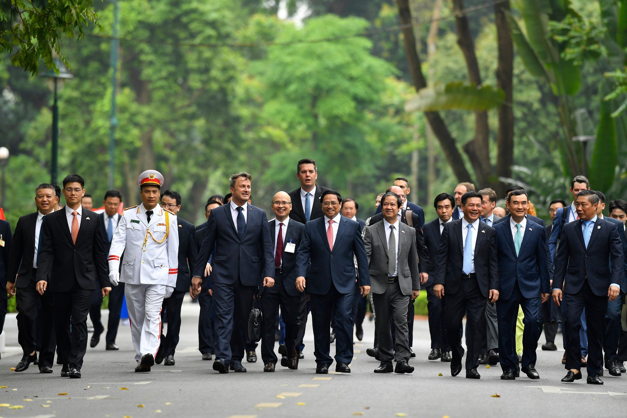 Chùm ảnh: Thủ tướng Phạm Minh Chính đón, hội đàm với Thủ tướng Luxembourg - Ảnh 7.