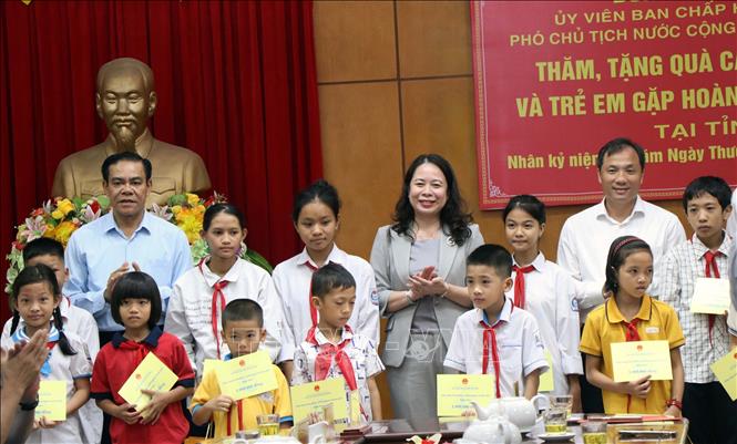 Phó Chủ tịch nước Võ Thị Ánh Xuân thăm, tặng quà gia đình chính sách tại Hà Tĩnh - Ảnh 2.