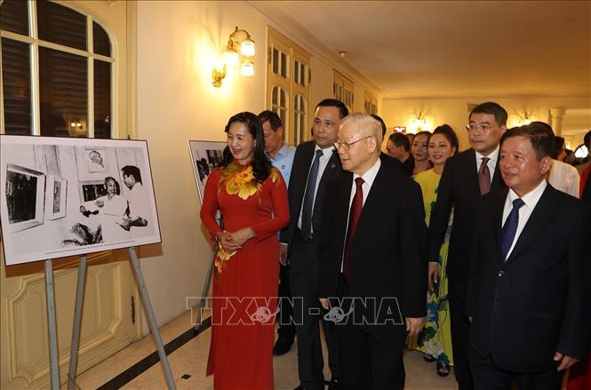 Tổng Bí thư dự Lễ kỷ niệm 75 năm Ngày thành lập Liên hiệp các Hội Văn học nghệ thuật Việt Nam - Ảnh 4.