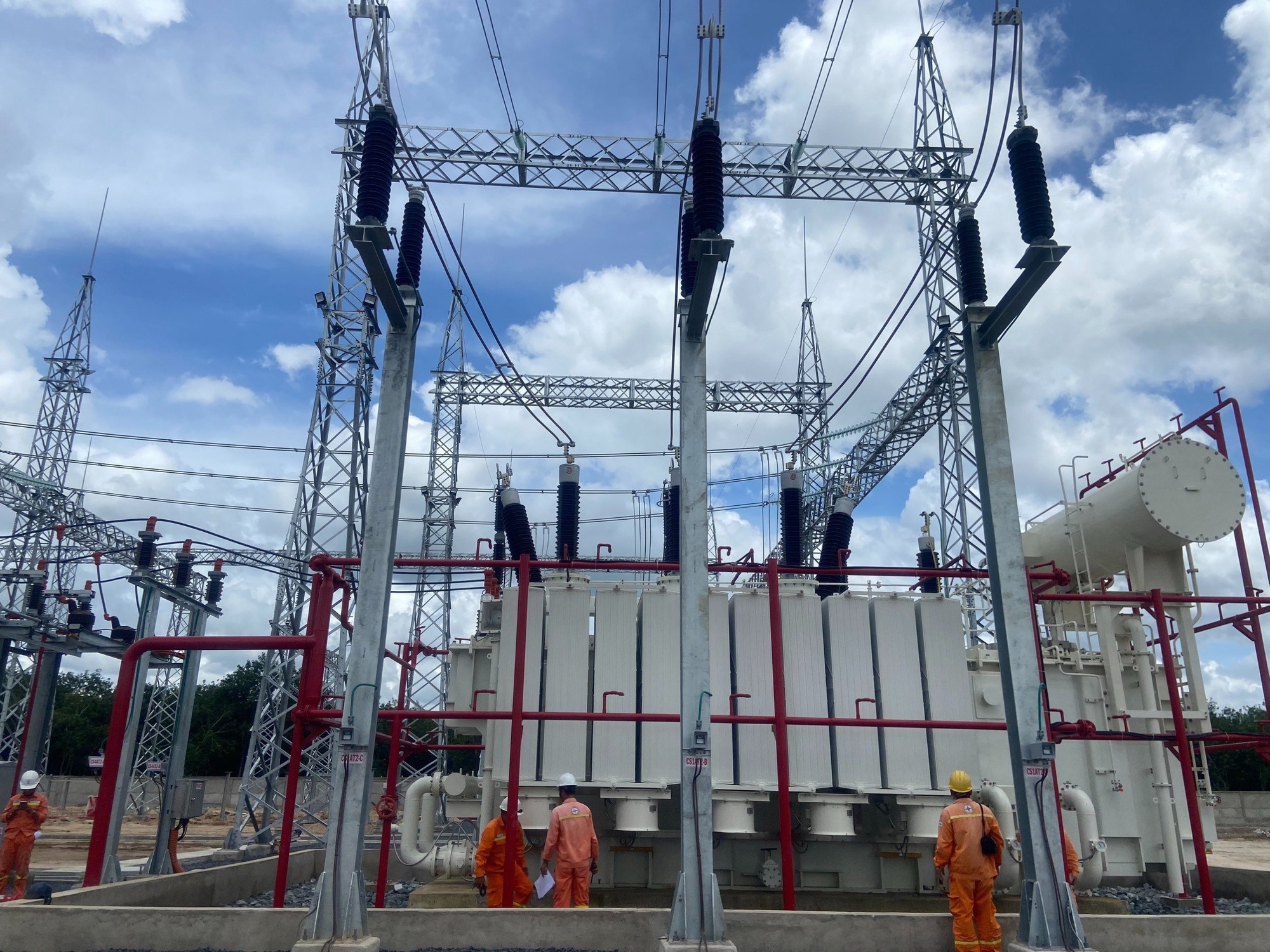 Đóng điện trạm biến áp 220kV Tân Biên - Ảnh 1. Đóng điện trạm biến áp 220kV Tân Biên - Ảnh 1.
