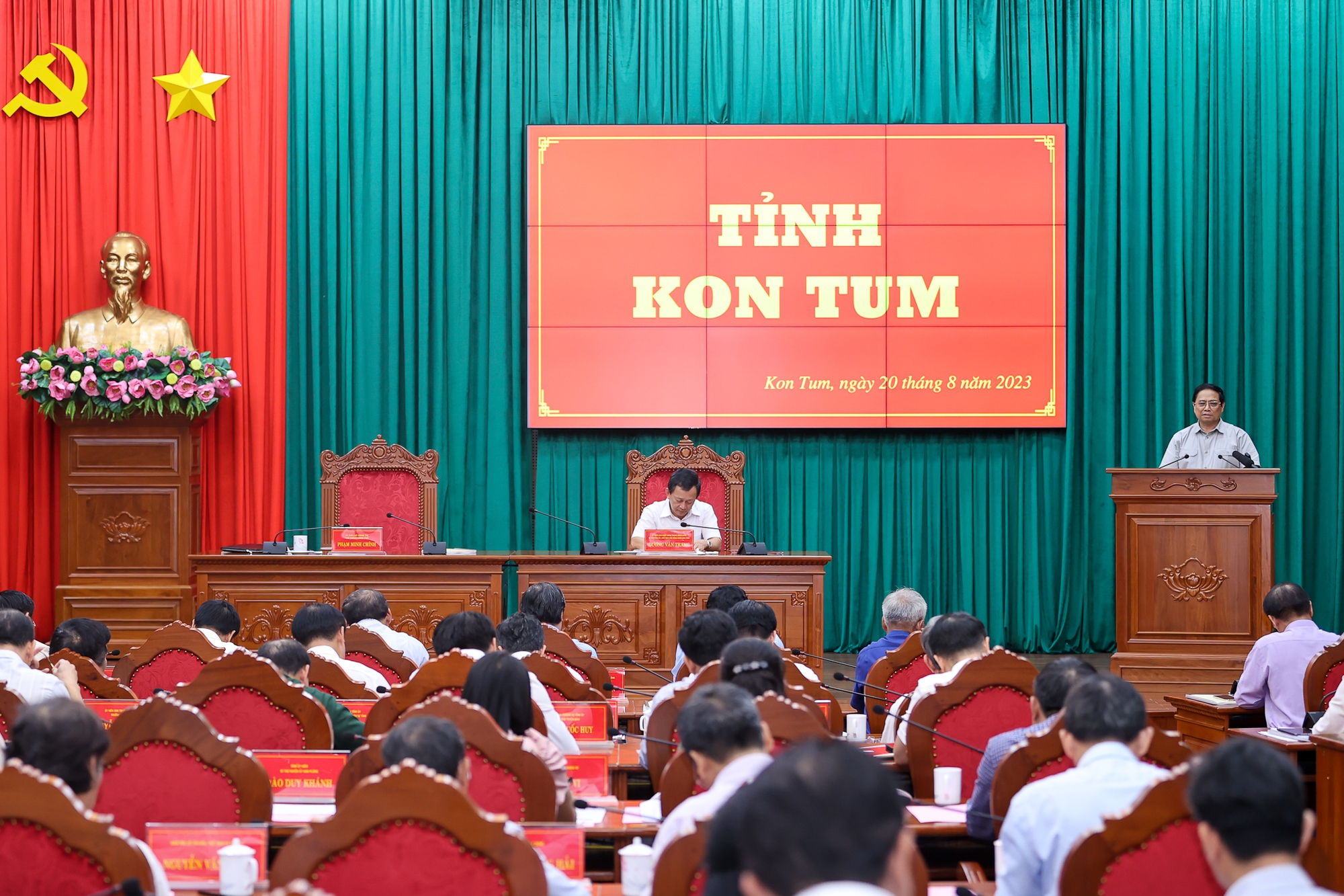 Thủ tướng khẳng định, Kon Tum còn nhiều lợi thế, tiềm năng chưa được phát huy hết - Ảnh: VGP/Nhật Bắc