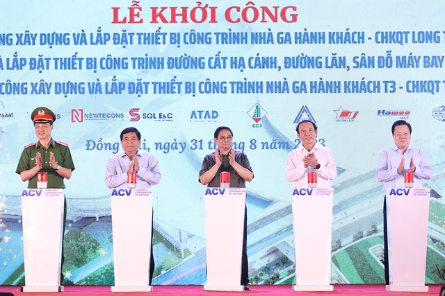 Thủ tướng dự lễ khởi công 3 gói thầu quan trọng của Dự án CHK quốc tế Long Thành và Dự án xây dựng nhà ga T3 Tân Sơn Nhất - Ảnh 1.