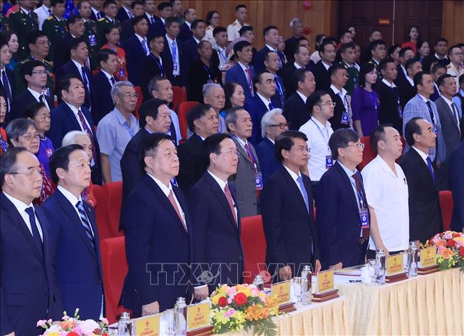 Chủ tịch nước Võ Văn Thưởng dự Lễ kỷ niệm 65 năm Bác Hồ thăm Lào Cai - Ảnh 1.