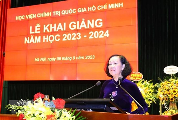 Học viện Chính trị quốc gia Hồ Chí Minh khai giảng năm học 2023-2024 - Ảnh 1.