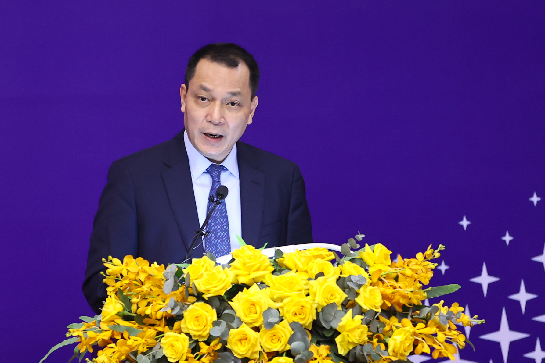 Chủ tịch HĐTV EVN Đặng Hoàng An phát biểu tại buổi làm việc - Ảnh: VGP/Nhật Bắc