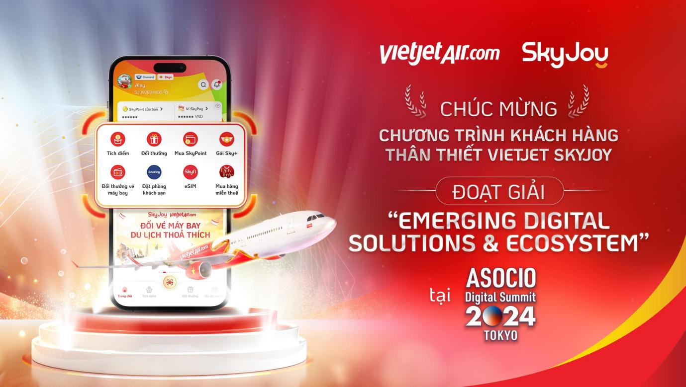 Vietjet SkyJoy được vinh danh tại ASOCIO DX Award 2024- Ảnh 2.