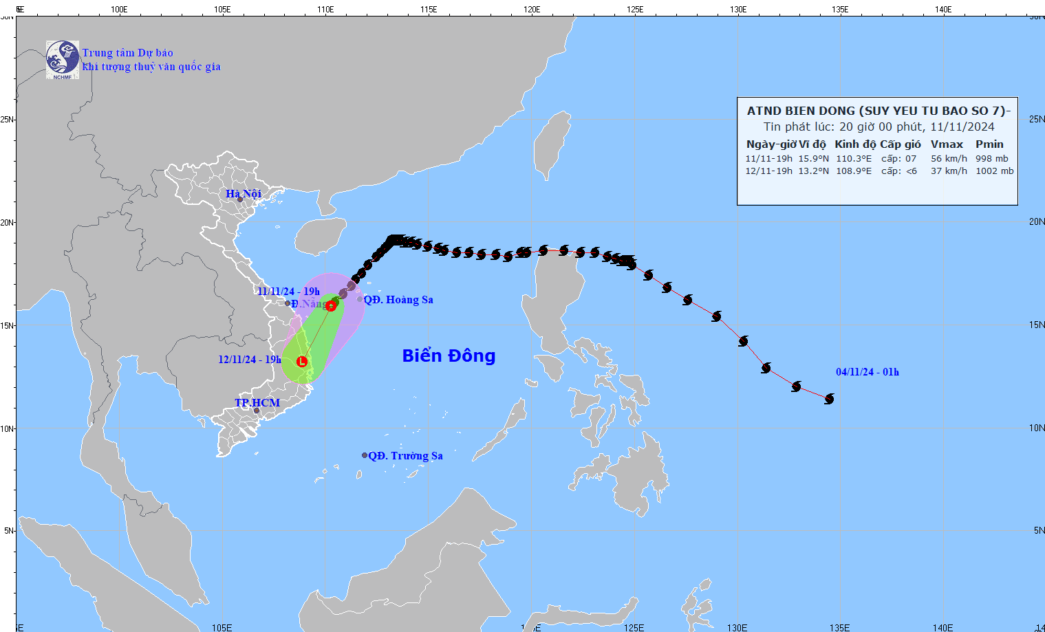 Bão số 7 suy yếu thành áp thấp nhiệt đới- Ảnh 1.