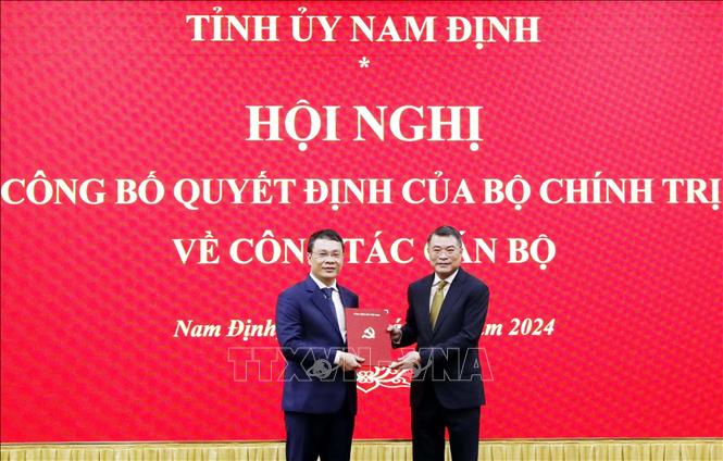 Phó Chánh Văn phòng Trung ương Đảng Đặng Khánh Toàn giữ chức Bí thư Tỉnh ủy Nam Định- Ảnh 1.