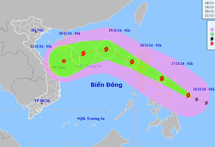 Bão Man-yi gây thời tiết rất xấu khu vực Biển Đông, bão Usagi suy yếu và tan dần- Ảnh 1.