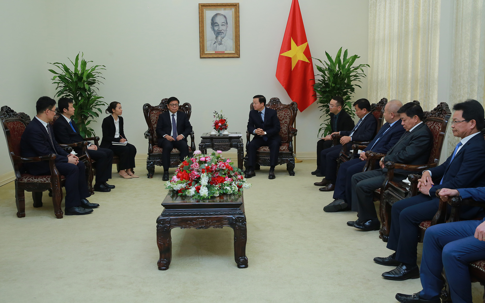 Phó Thủ tướng Trần Hồng Hà tiếp Chủ tịch Tập đoàn Thông tin tín hiệu đường sắt Trung Quốc- Ảnh 2. Phó Thủ tướng Trần Hồng Hà tiếp Chủ tịch Tập đoàn Thông tin tín hiệu đường sắt Trung Quốc- Ảnh 2.