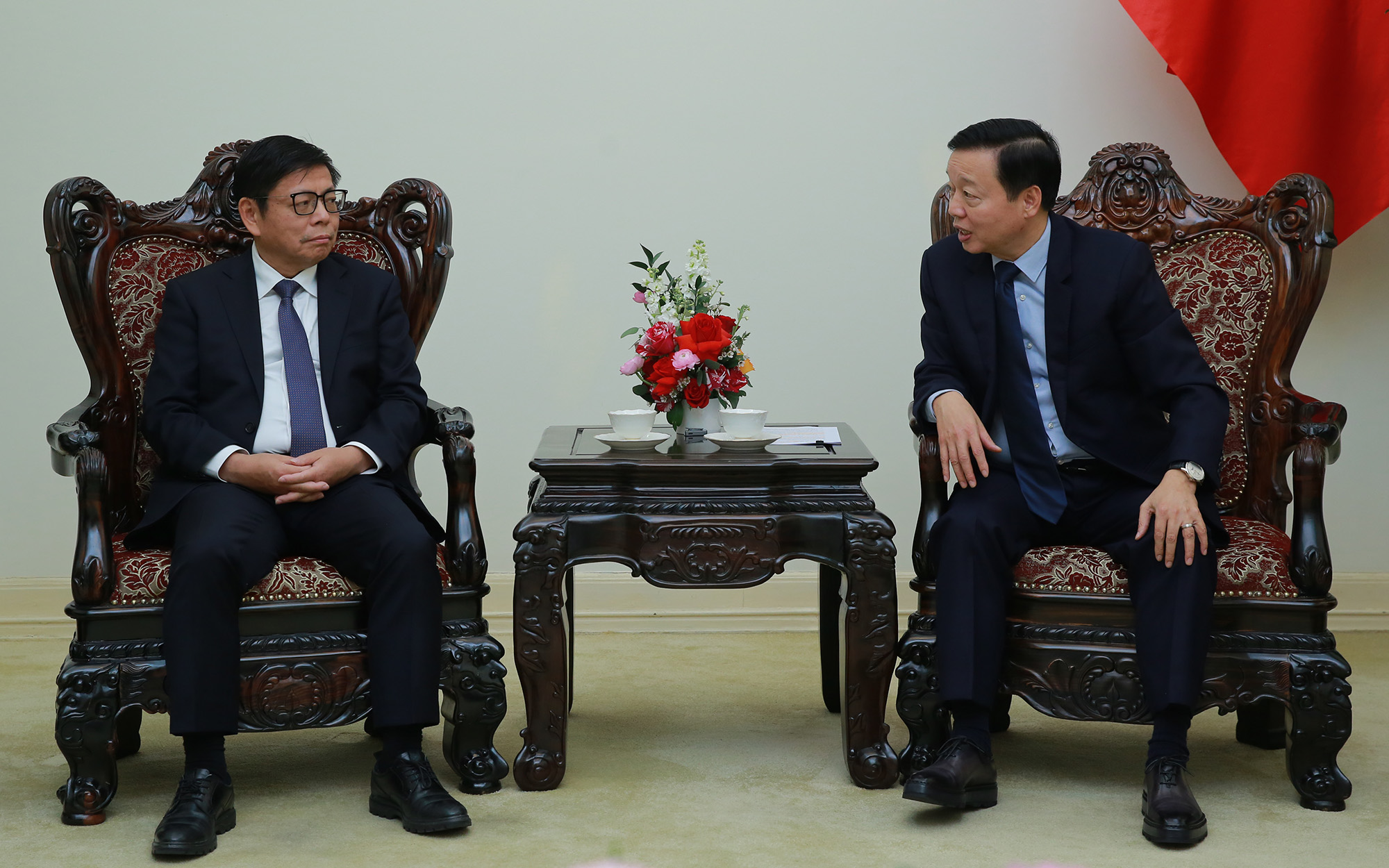 Phó Thủ tướng Trần Hồng Hà tiếp Chủ tịch Tập đoàn Thông tin tín hiệu đường sắt Trung Quốc- Ảnh 1. Phó Thủ tướng Trần Hồng Hà tiếp Chủ tịch Tập đoàn Thông tin tín hiệu đường sắt Trung Quốc- Ảnh 1.