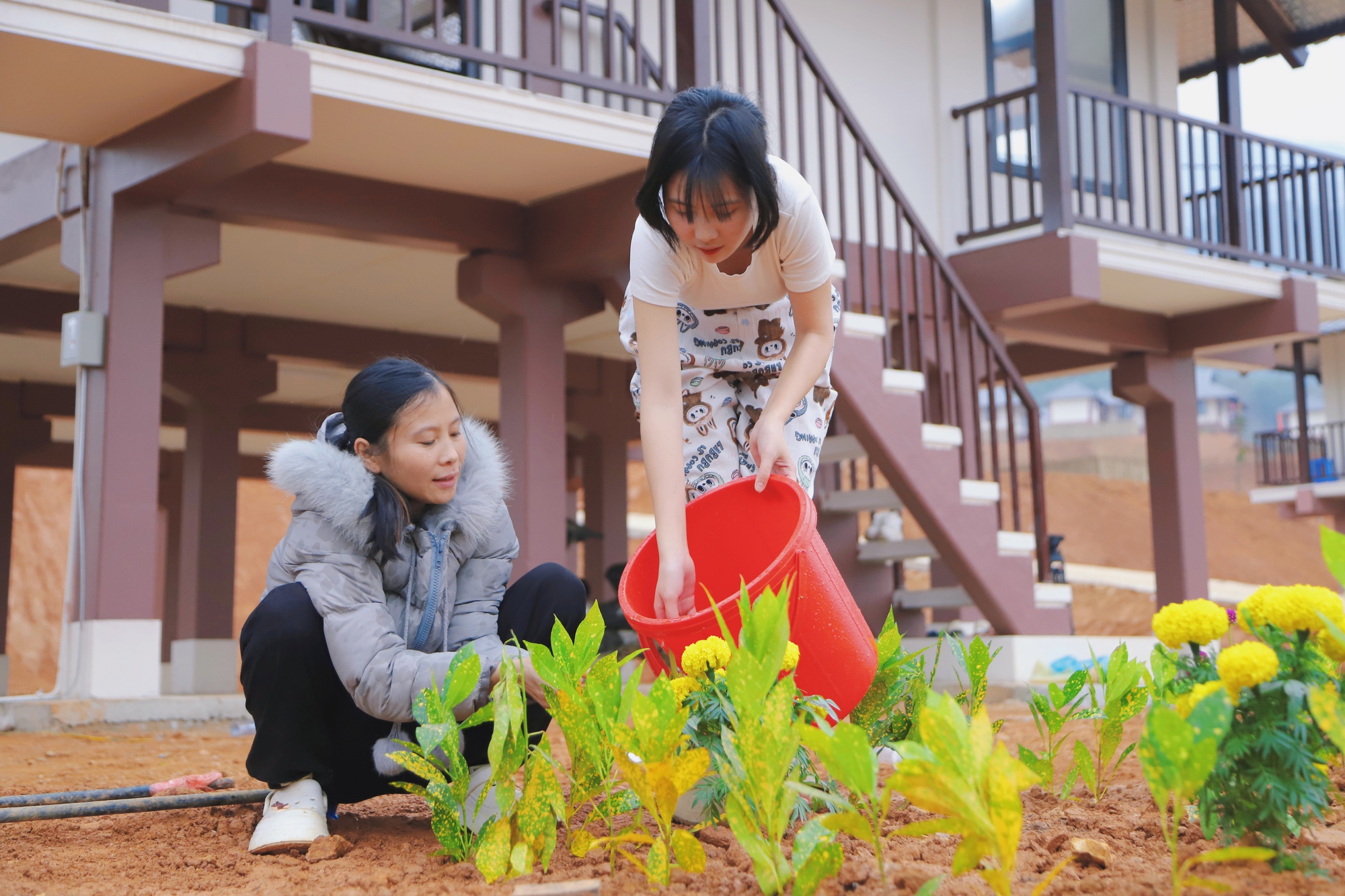 Chùm ảnh: Ngày mới ở làng Nủ- Ảnh 4.