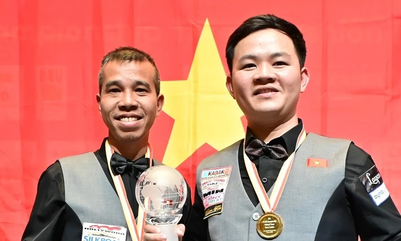 Tuyển billiard Việt Nam lần đầu tiên vô địch thế giới- Ảnh 1.