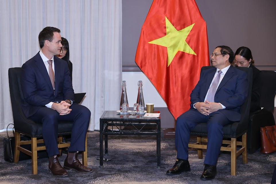Thủ tướng mong muốn Tập đoàn hỗ trợ kết nối các đối tác phía Việt Nam với các đối tác Australia để tăng cường hợp tác trong lĩnh vực nông nghiệp giữa hai nước trong thời gian tới - Ảnh: VGP/Nhật Bắc