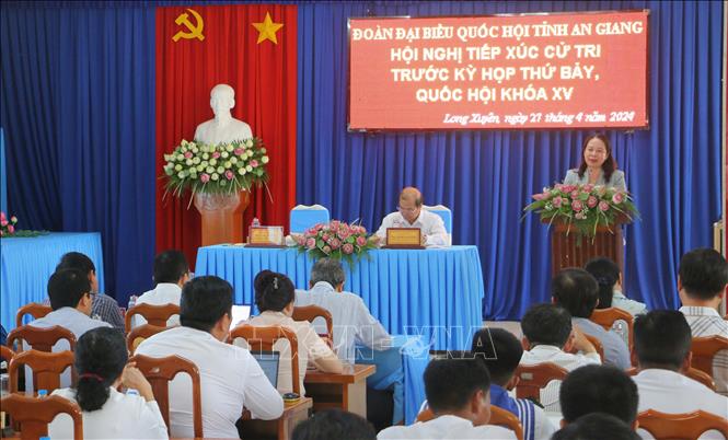 Quyền Chủ tịch nước Võ Thị Ánh Xuân tiếp xúc cử tri tại An Giang- Ảnh 2.