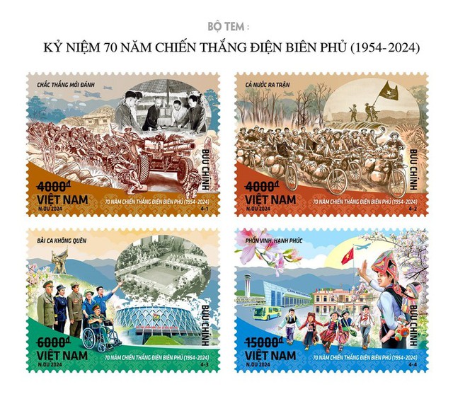 Phát hành bộ tem kỷ niệm 70 năm Chiến thắng Điện Biên Phủ- Ảnh 1.