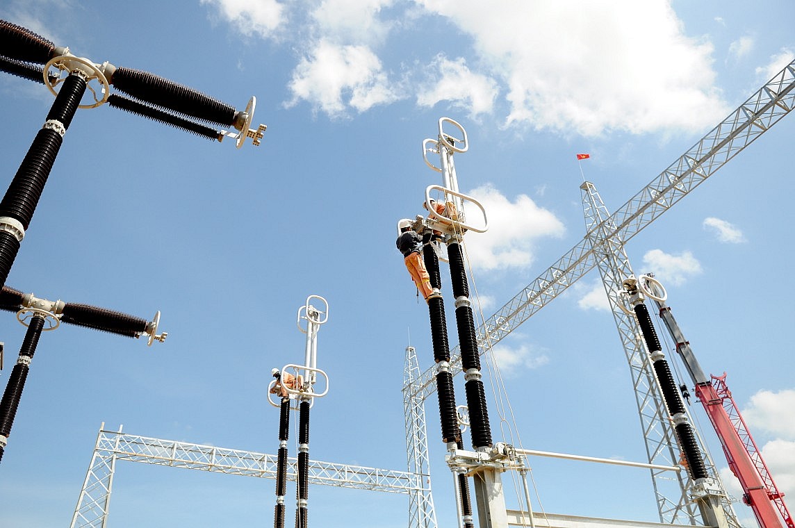 Thi công nước rút, hoàn thành dự án đường dây 500kV NMNĐ Nam Định 1 – Thanh Hóa trước 30/6- Ảnh 1. Thi công nước rút, hoàn thành dự án đường dây 500kV NMNĐ Nam Định 1 – Thanh Hóa trước 30/6- Ảnh 1.