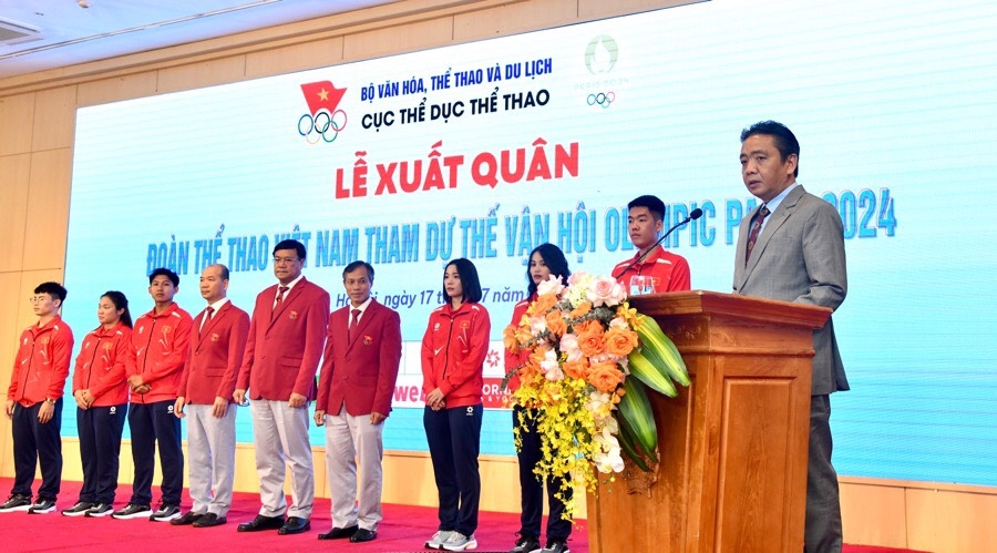 Đoàn TTVN xuất quân dự Olympic Paris 2024: Phấn đấu có huy chương- Ảnh 1.