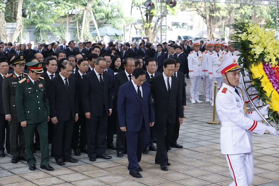 TRỰC TIẾP: LỄ TRUY ĐIỆU VÀ LỄ AN TÁNG TỔNG BÍ THƯ NGUYỄN PHÚ TRỌNG- Ảnh 52.