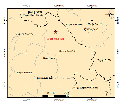 Động đất 4,2 độ tại Kon Tum, nhiều nơi cảm nhận rung lắc- Ảnh 1.