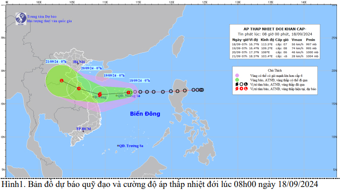 Từ 18-20/9, ở Bắc và Trung Trung Bộ có mưa to đến rất to- Ảnh 1.