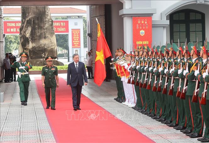 Tổng Bí thư, Chủ tịch nước Tô Lâm thăm và làm việc với Tổng cục II, Bộ Quốc phòng- Ảnh 1.