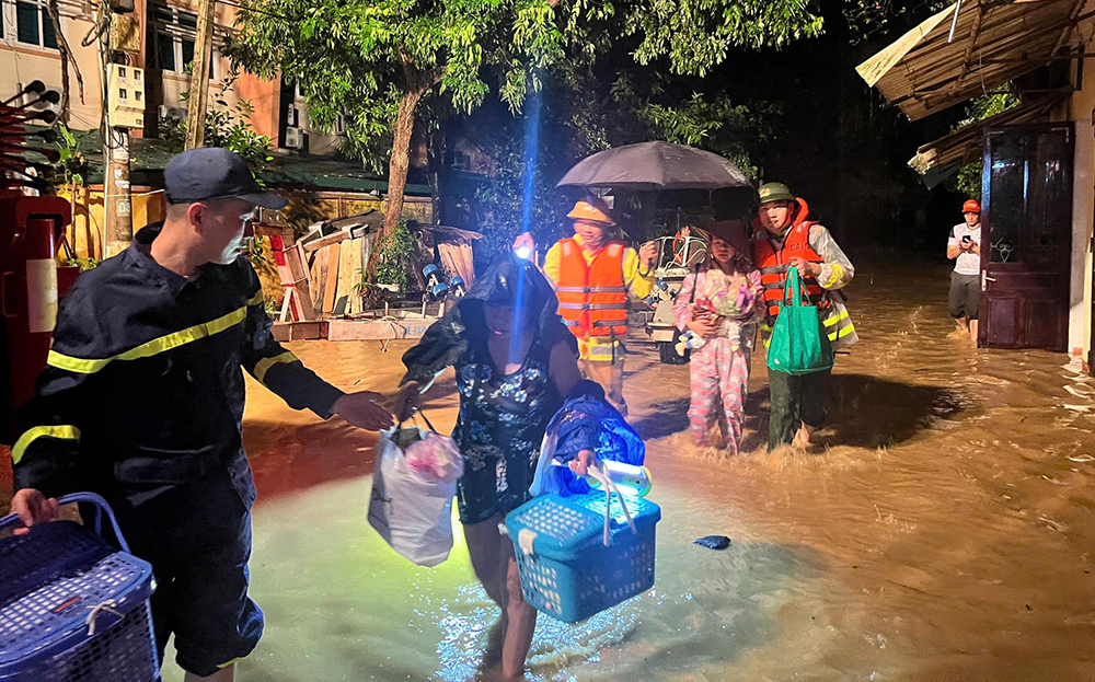 Các địa phương ứng phó mưa lũ do hoàn lưu bão số 3- Ảnh 3.