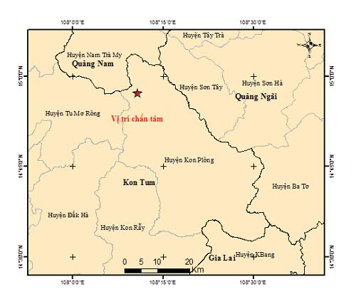Liên tiếp 5 trận động đất xảy ra tại Kon Tum, có trận 4,2 độ- Ảnh 1.