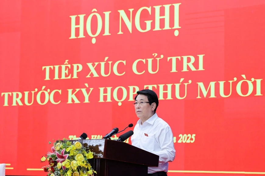 Chủ tịch nước Lương Cường tiếp xúc cử tri TPHCM- Ảnh 2.