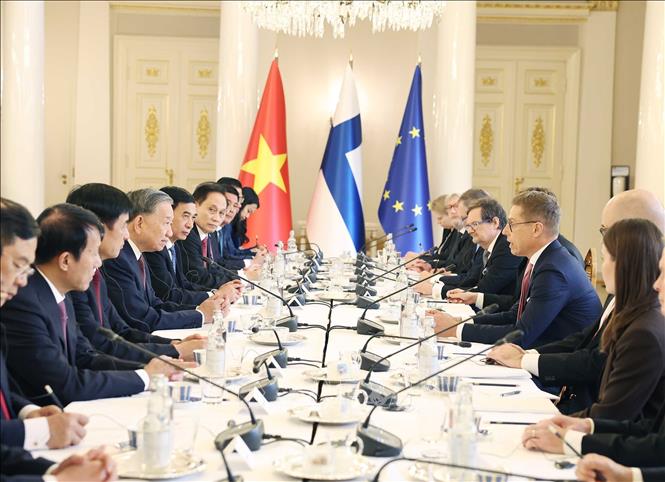 Tổng Bí thư Tô Lâm hội đàm với Tổng thống Phần Lan Alexander Stubb- Ảnh 1. Tổng Bí thư Tô Lâm hội đàm với Tổng thống Phần Lan Alexander Stubb- Ảnh 1.