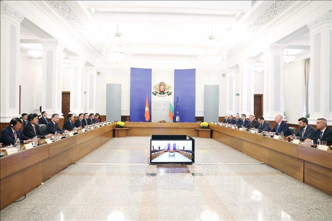 Tổng Bí thư Tô Lâm hội kiến Thủ tướng Bulgaria Rosen Zhelyazkov- Ảnh 4. Tổng Bí thư Tô Lâm hội kiến Thủ tướng Bulgaria Rosen Zhelyazkov- Ảnh 4.