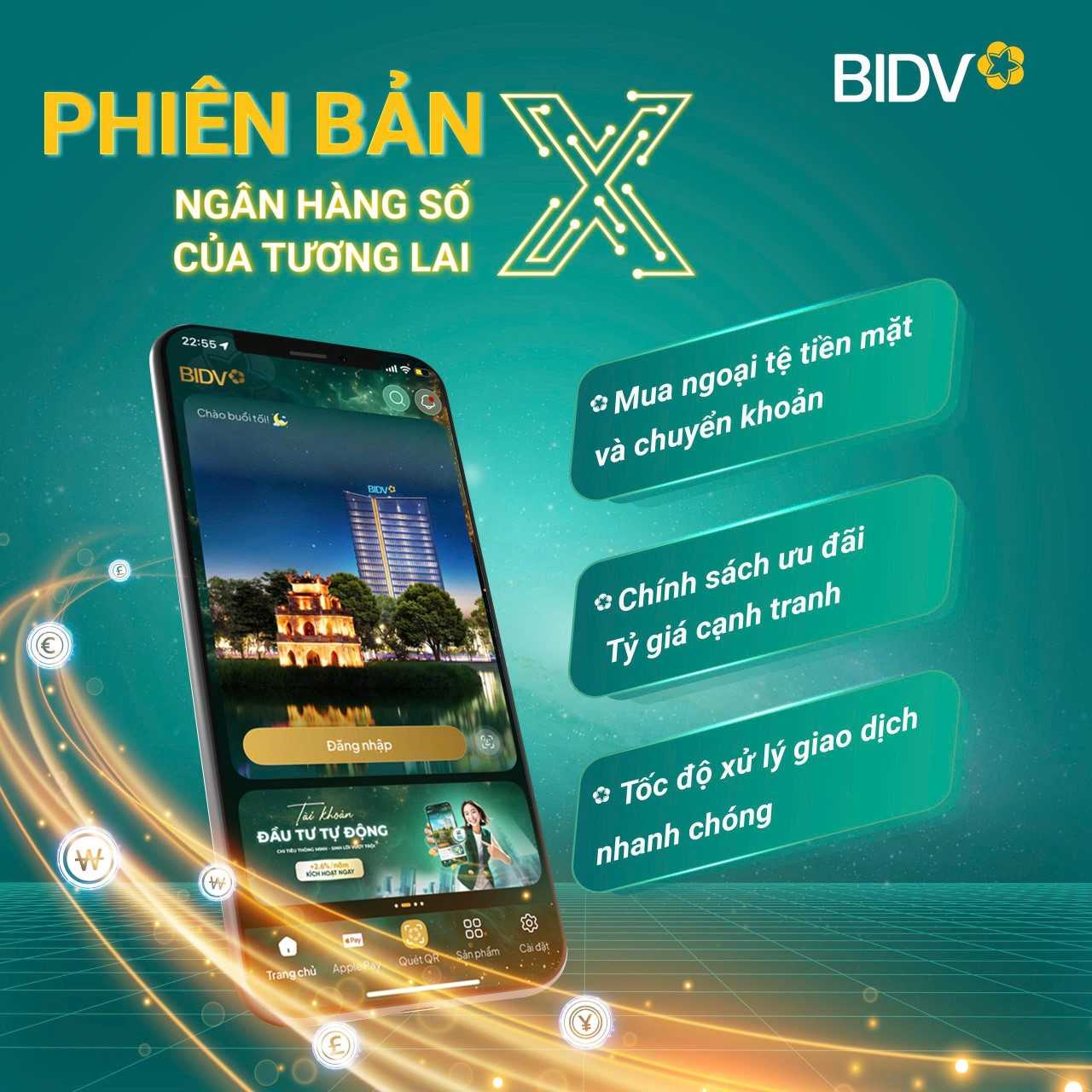 Trải nghiệm giao dịch ngoại tệ thế hệ mới cùng BIDV SmartBanking- Ảnh 1. Trải nghiệm giao dịch ngoại tệ thế hệ mới cùng BIDV SmartBanking- Ảnh 1.