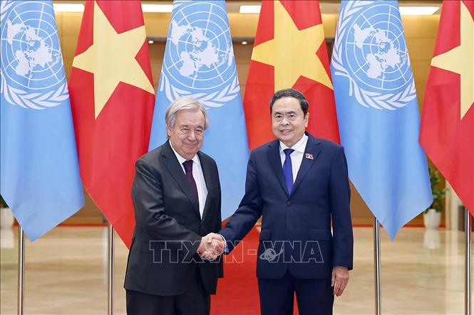 Chủ tịch Quốc hội Trần Thanh Mẫn hội kiến Tổng Thư ký Liên Hợp Quốc António Guterres- Ảnh 1. Chủ tịch Quốc hội Trần Thanh Mẫn hội kiến Tổng Thư ký Liên Hợp Quốc António Guterres- Ảnh 1.