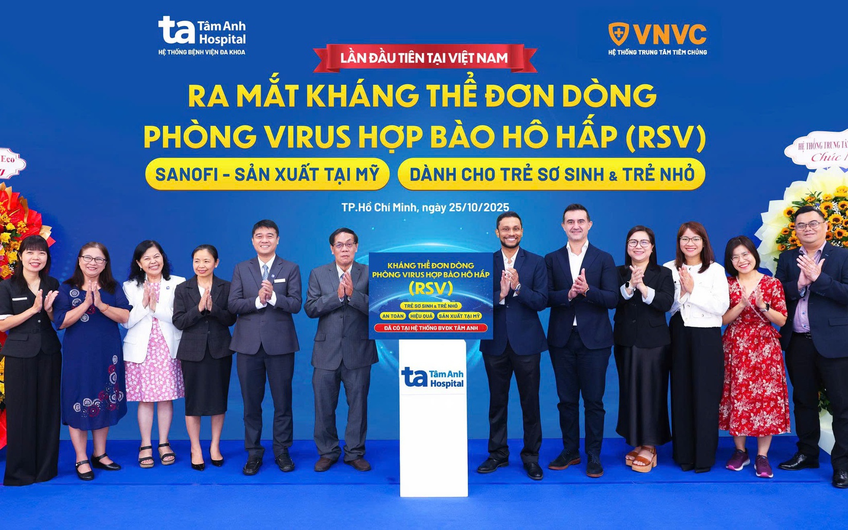 VNVC Tâm Anh ra mắt kháng thể đơn dòng, bảo vệ trẻ khỏi bệnh hô hấp nặng