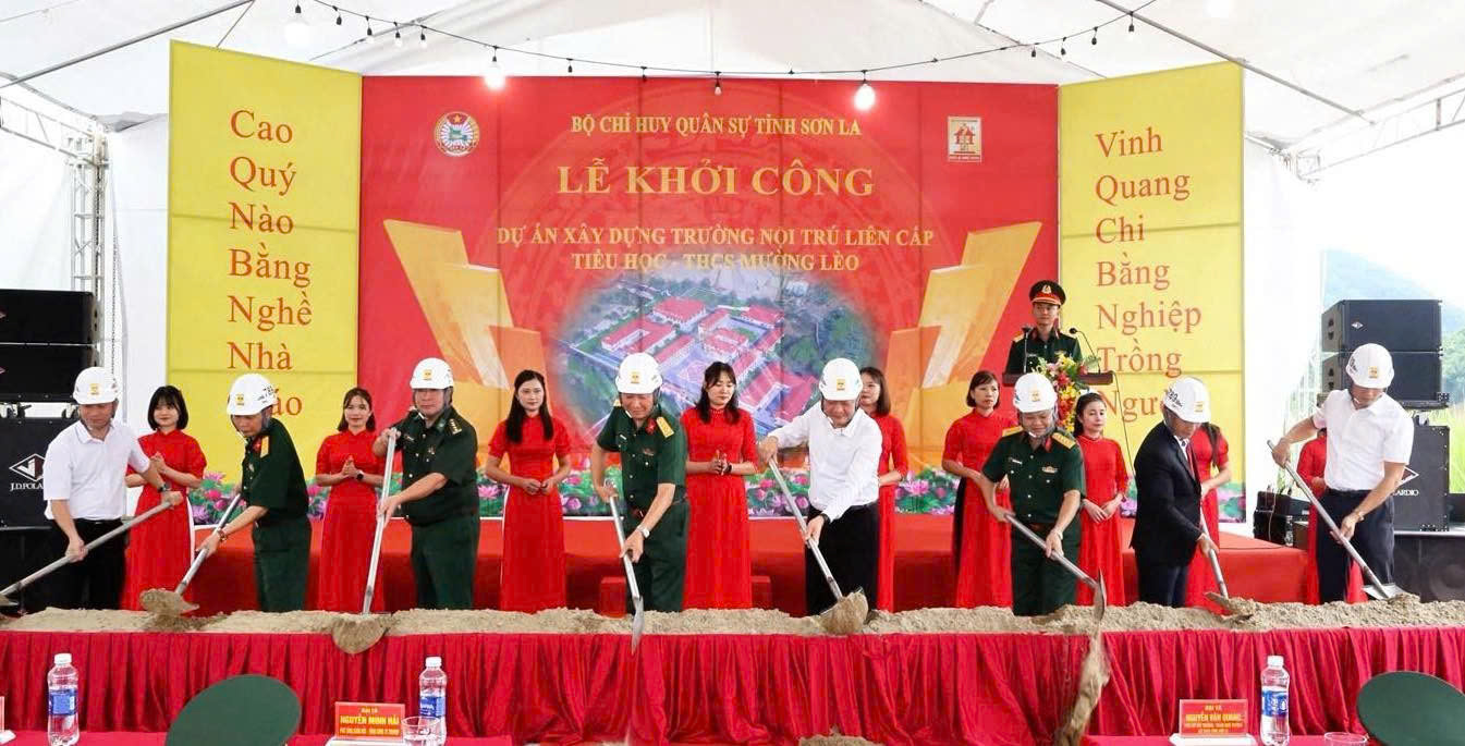 Sơn La: 100% xã biên giới khởi công xây dựng trường nội trú liên cấp- Ảnh 3. Sơn La: 100% xã biên giới khởi công xây dựng trường nội trú liên cấp- Ảnh 3.