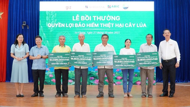 Bảo hiểm cây lúa: ‘Lá chắn’tài chính cho chuỗi sản xuất – tiêu thụ lúa gạo- Ảnh 1. Bảo hiểm cây lúa: ‘Lá chắn’tài chính cho chuỗi sản xuất – tiêu thụ lúa gạo- Ảnh 1.