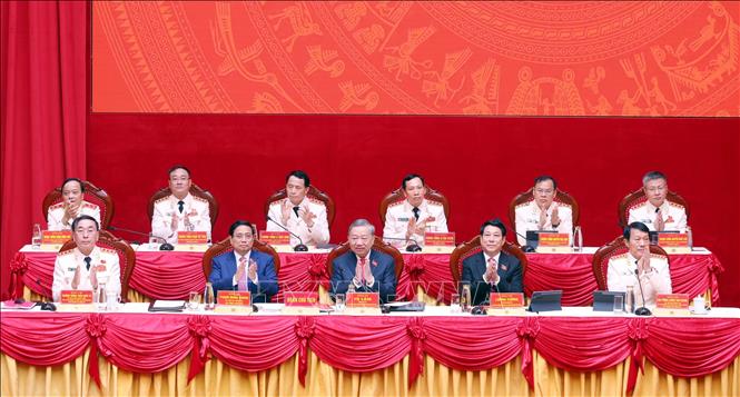 Tổng Bí thư Tô Lâm dự Đại hội đại biểu Đảng bộ Công an Trung ương lần thứ VIII- Ảnh 7.
