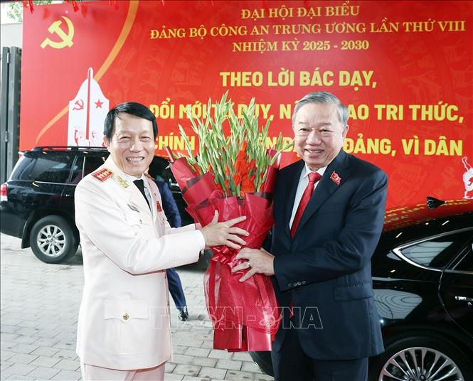 Tổng Bí thư Tô Lâm dự Đại hội đại biểu Đảng bộ Công an Trung ương lần thứ VIII- Ảnh 1.