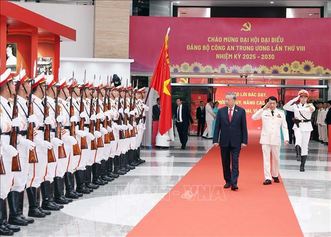 Tổng Bí thư Tô Lâm dự Đại hội đại biểu Đảng bộ Công an Trung ương lần thứ VIII- Ảnh 3.