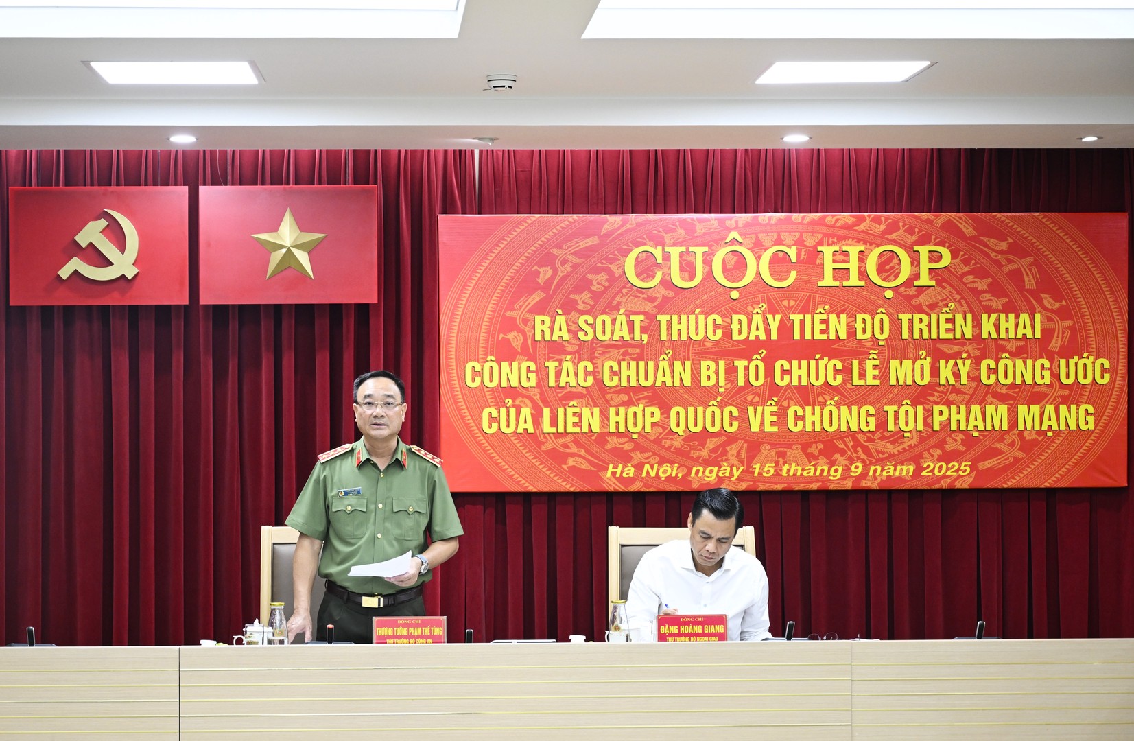 Đảm bảo tuyệt đối an ninh, an toàn cho Lễ mở ký Công ước của LHQ về chống tội phạm mạng- Ảnh 1.