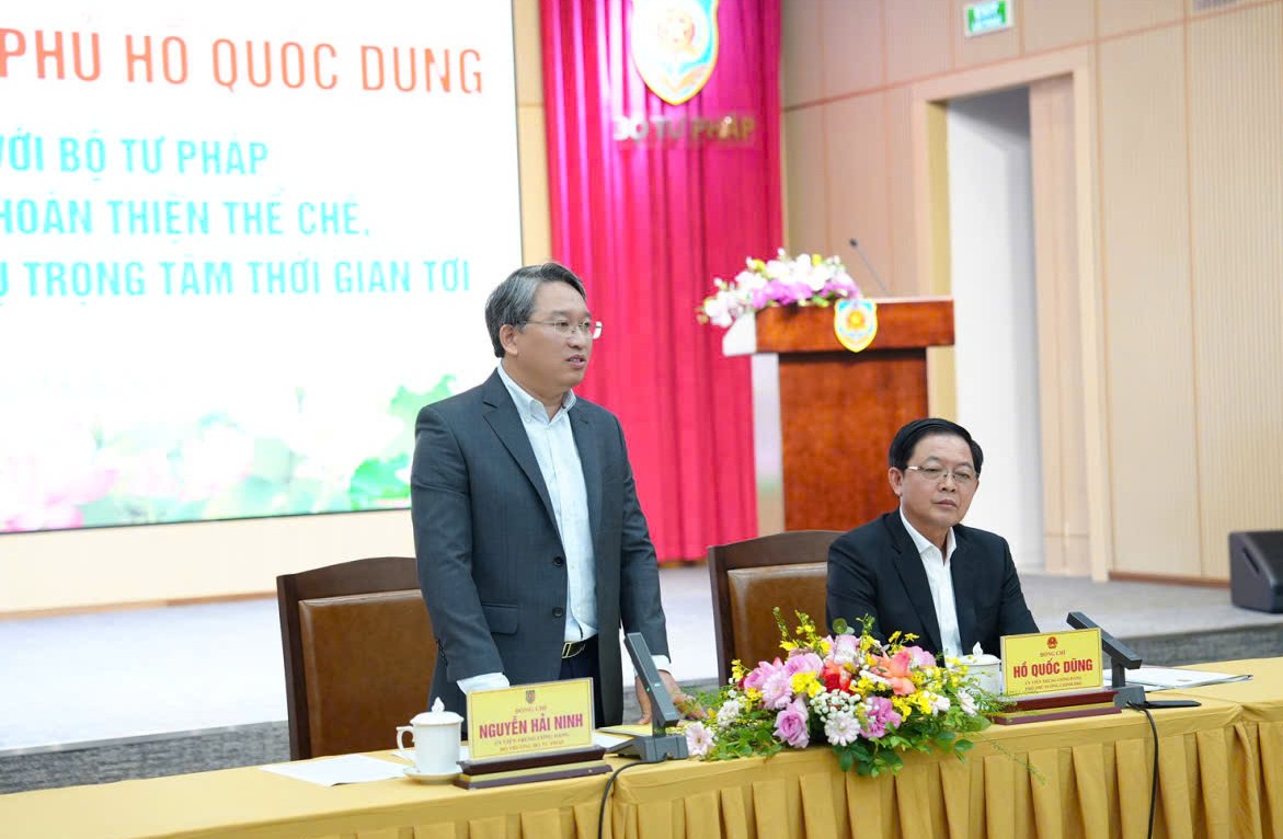 Bộ Tư pháp phải gương mẫu, quyết liệt, tiên phong trong hoàn thiện thể chế- Ảnh 2.