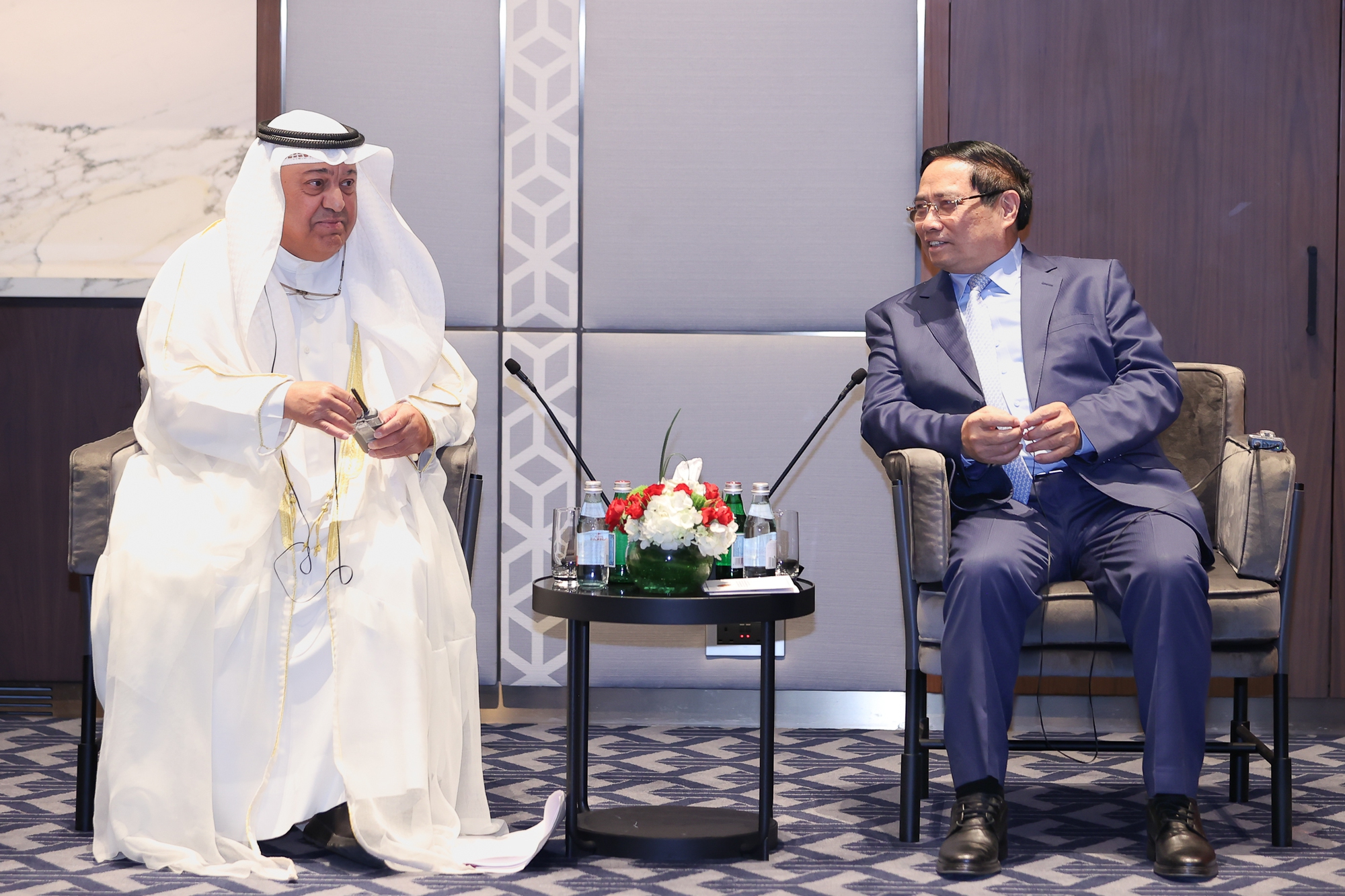 Thủ tướng Phạm Minh Chính tiếp Bộ trưởng Dầu mỏ Kuwait- Ảnh 2. Thủ tướng Phạm Minh Chính tiếp Bộ trưởng Dầu mỏ Kuwait- Ảnh 2.