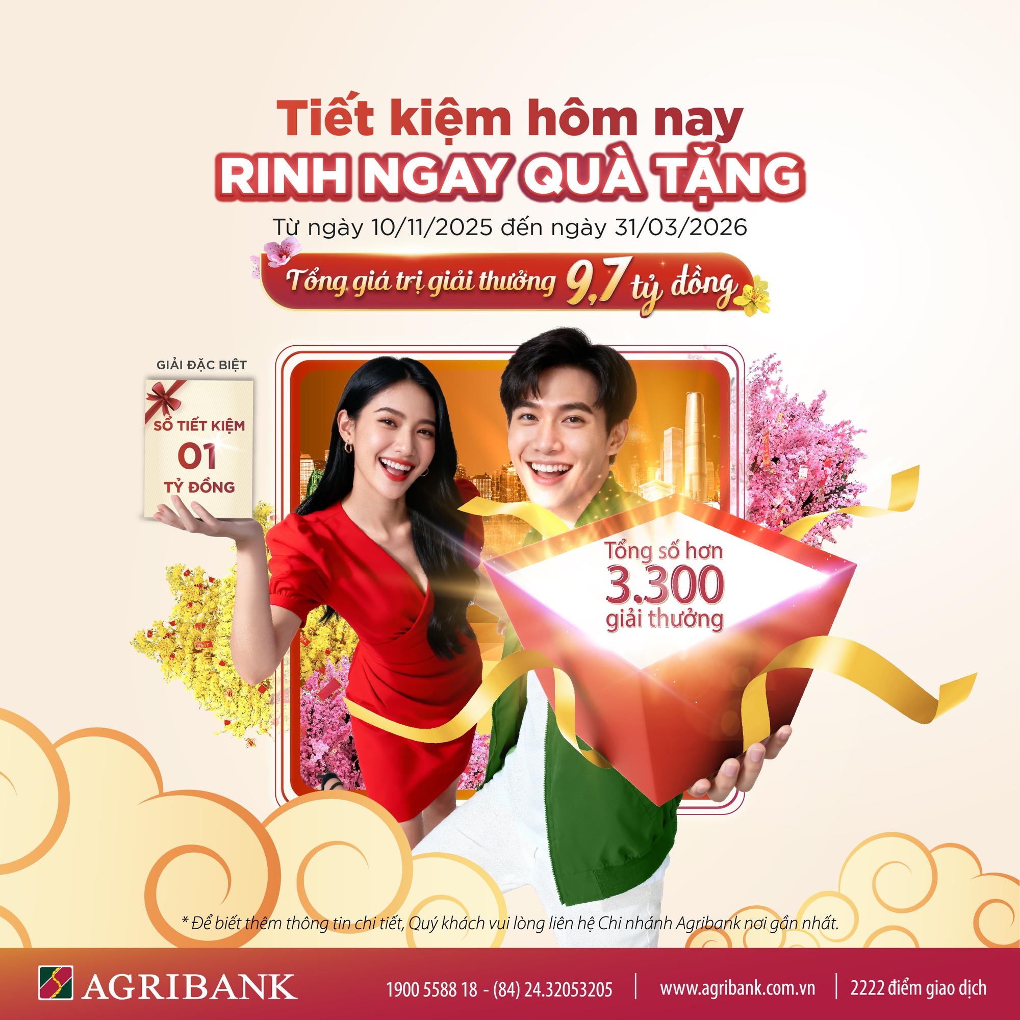 Gửi tiết kiệm Agribank: Cơ hội trúng 1 tỷ đồng- Ảnh 2.