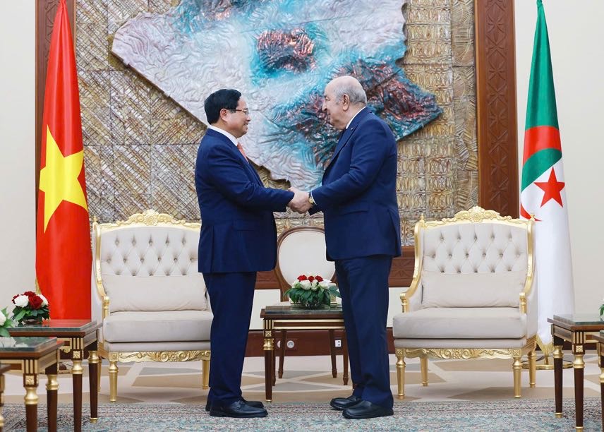 Thủ tướng Phạm Minh Chính hội kiến Tổng thống Algeria- Ảnh 4.
