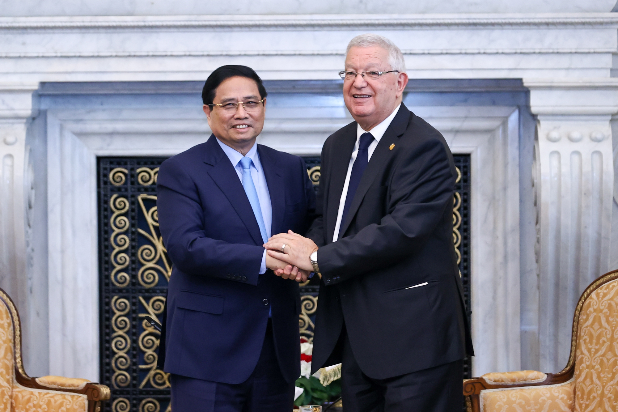 Thủ tướng Phạm Minh Chính hội kiến Chủ tịch Hội đồng Dân tộc Algeria- Ảnh 5.