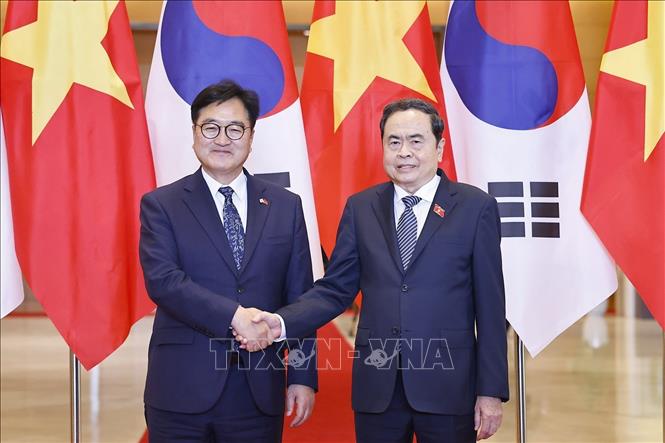Chủ tịch Quốc hội Trần Thanh Mẫn hội đàm với Chủ tịch Quốc hội Hàn Quốc- Ảnh 3.