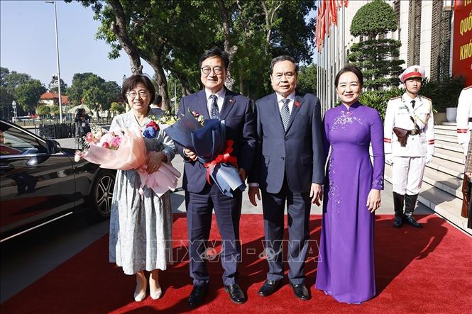 Chủ tịch Quốc hội Trần Thanh Mẫn hội đàm với Chủ tịch Quốc hội Hàn Quốc- Ảnh 1.