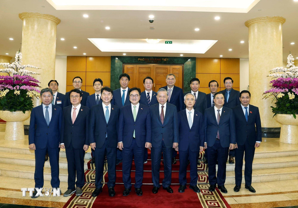 Tổng Bí thư Tô Lâm hội kiến với Chủ tịch Quốc hội Hàn Quốc- Ảnh 5.