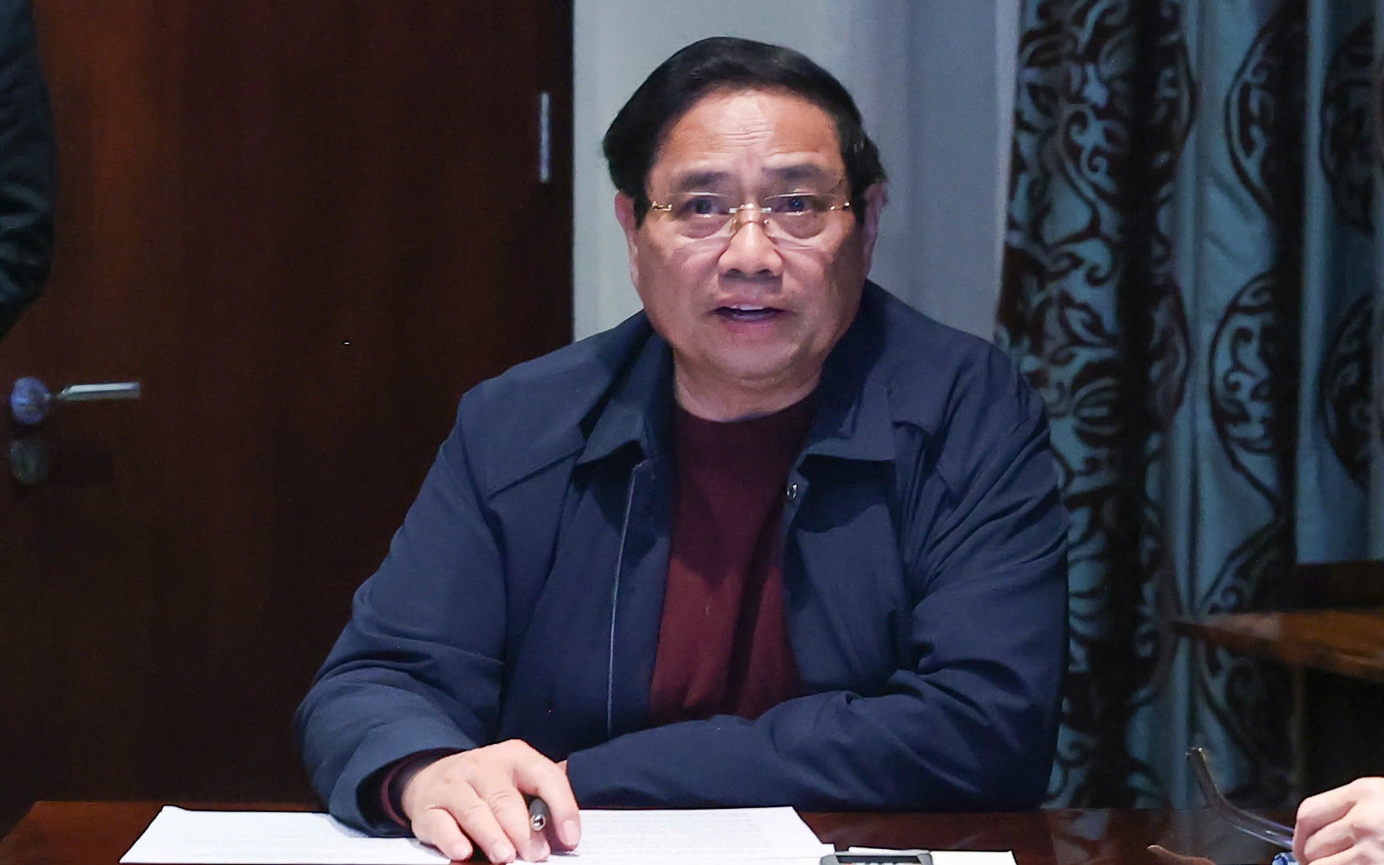 Từ Nam Phi, Thủ tướng chủ trì cuộc họp trực tuyến về ứng phó mưa lũ