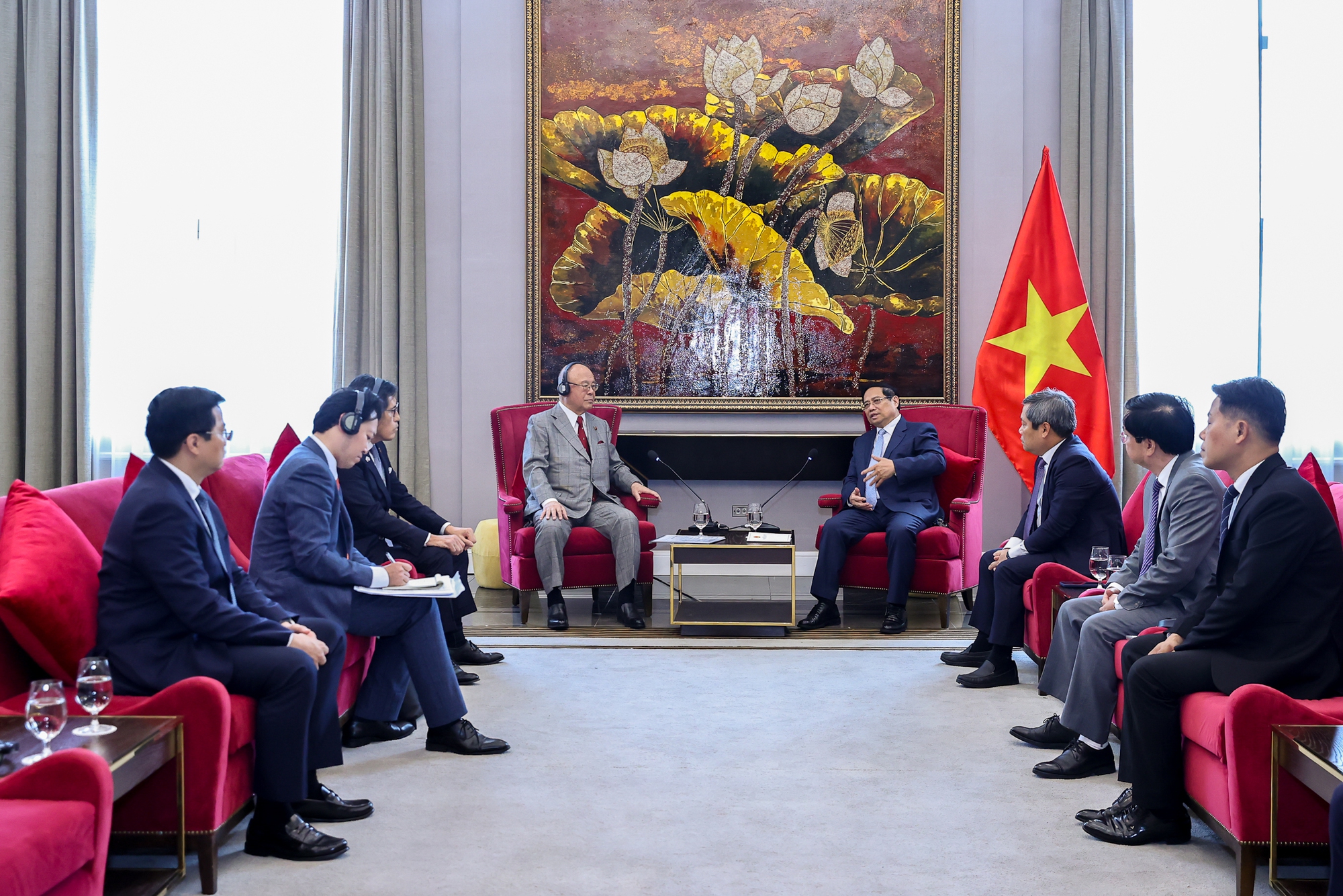 Thủ tướng Phạm Minh Chính tiếp Cố vấn đặc biệt Liên minh Nghị sĩ Hữu nghị Nhật – Việt- Ảnh 3.